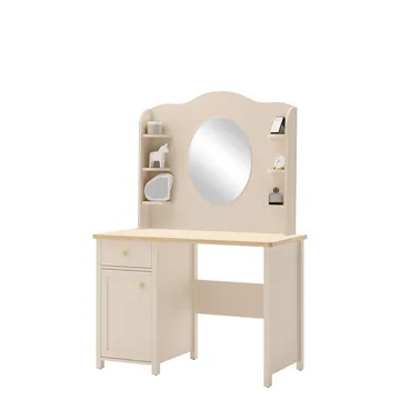 Storys Sminkbord med Förvaring och Lådor i Trä med Glasspegel - Beige - Möbler - Bord & matgrupper - Sminkbord & toalettbord