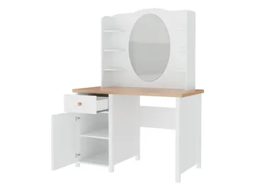 Storys Sminkbord med Förvaring och Lådor i Trä med Glasspegel - Beige - Möbler - Bord & matgrupper - Sminkbord & toalettbord