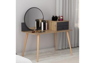 Straat Sminkbord 120x96 cm Svart/Brun - Hanah Home - Möbler - Bord & matgrupper - Sminkbord & toalettbord