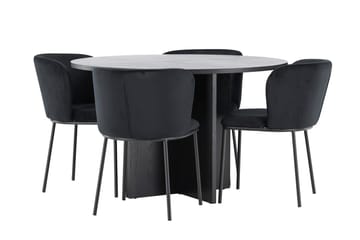 Strada Matbord 120 cm Rektangulär med 4 Edina Matstol - Möbler - Bord & matgrupper - Matgrupper