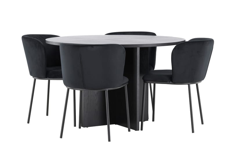 Strada Matbord 120 cm Rektangulär med 4 Edina Matstol - Möbler - Bord & matgrupper - Matgrupper
