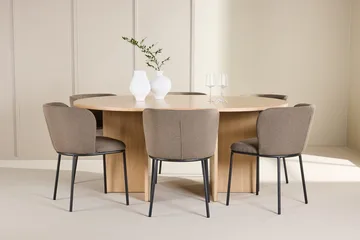 Strada Matbord 120 cm Rektangulär med 6 Edina Matstol - Möbler - Bord & matgrupper - Matgrupper