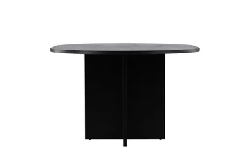 Strada Rektangulärt Matbord 120 cm med Trä- och Valnötsutseende - Svart - Möbler - Bord & matgrupper - Matbord & köksbord