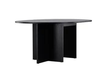 Strada Rektangulärt Matbord 120 cm med Trä- och Valnötsutseende - Svart - Möbler - Bord & matgrupper - Matbord & köksbord