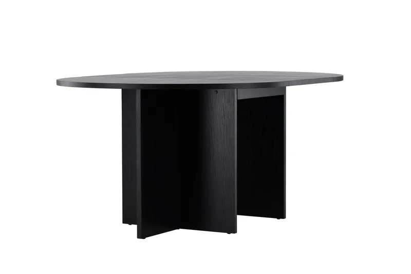 Strada Rektangulärt Matbord 120 cm med Trä- och Valnötsutseende - Svart - Möbler - Bord & matgrupper - Matbord & köksbord