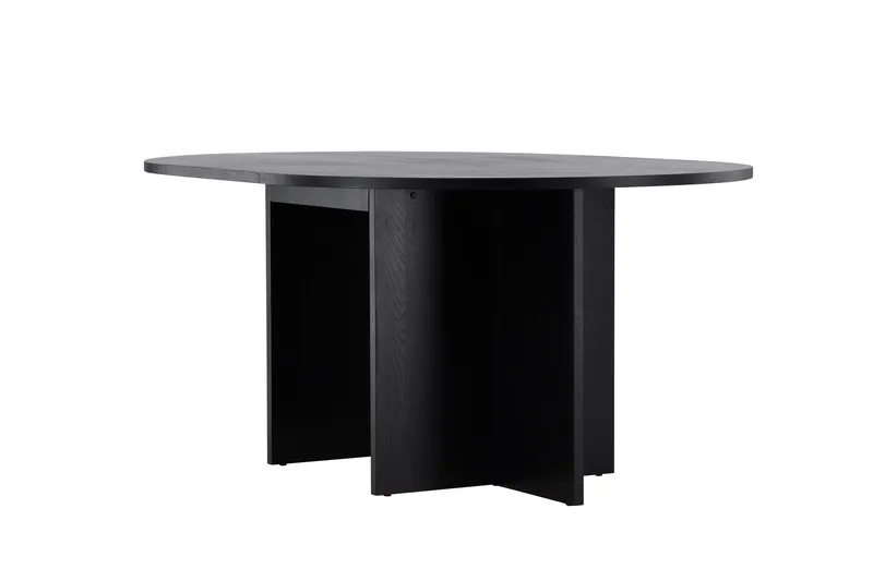 Strada Rektangulärt Matbord 120 cm med Trä- och Valnötsutseende - Svart - Möbler - Bord & matgrupper - Matbord & köksbord