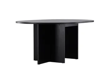 Strada Rektangulärt Matbord 120 cm med Trä- och Valnötsutseende - Svart - Möbler - Bord & matgrupper - Matbord & köksbord