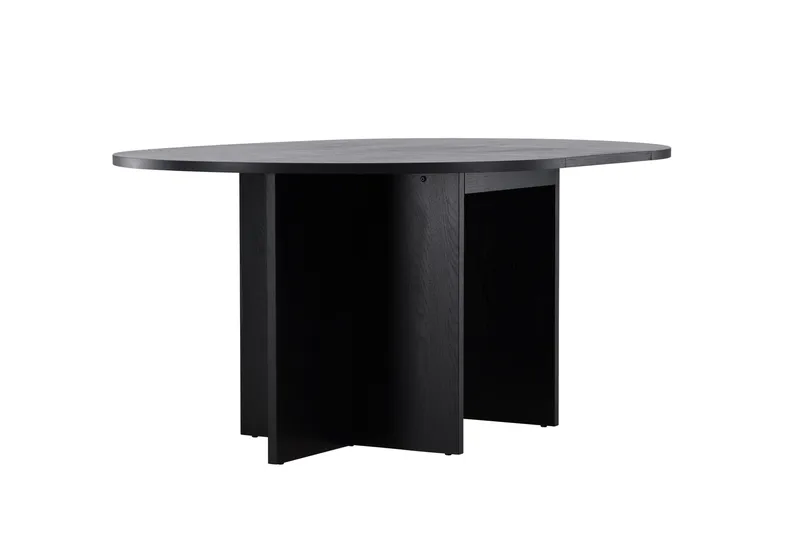 Strada Rektangulärt Matbord 120 cm med Trä- och Valnötsutseende - Svart - Möbler - Bord & matgrupper - Matbord & köksbord