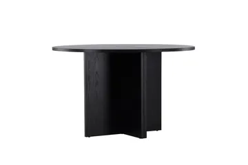 Strada Rektangulärt Matbord 120 cm med Trä- och Valnötsutseende - Svart - Möbler - Bord & matgrupper - Matbord & köksbord