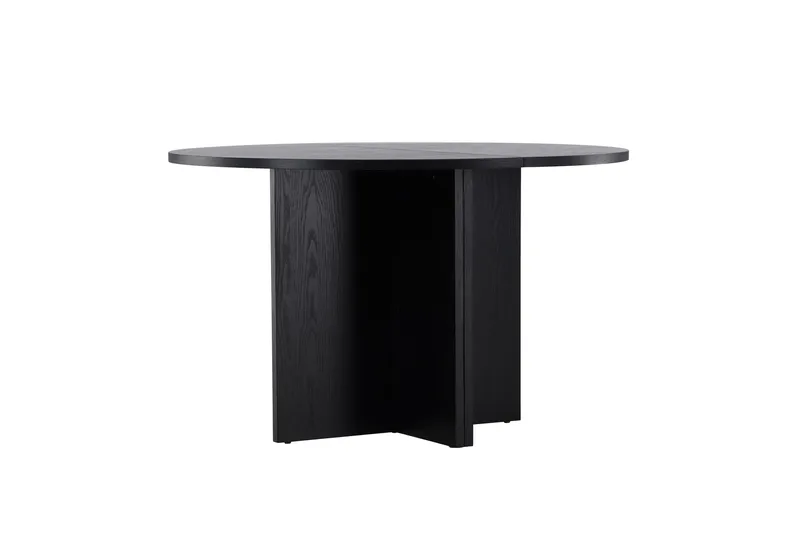 Strada Rektangulärt Matbord 120 cm med Trä- och Valnötsutseende - Svart - Möbler - Bord & matgrupper - Matbord & köksbord
