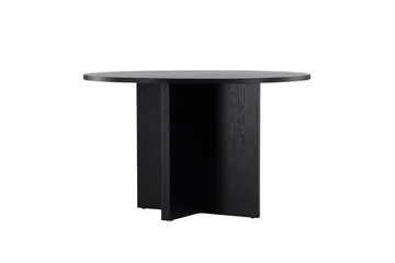 Strada Rektangulärt Matbord 120 cm med Trä- och Valnötsutseende - Svart - Möbler - Bord & matgrupper - Matbord & köksbord