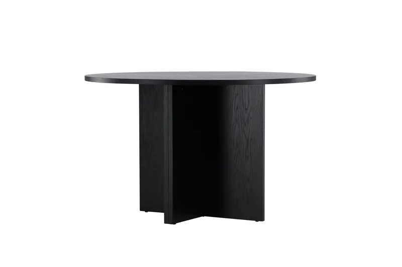 Strada Rektangulärt Matbord 120 cm med Trä- och Valnötsutseende - Svart - Möbler - Bord & matgrupper - Matbord & köksbord