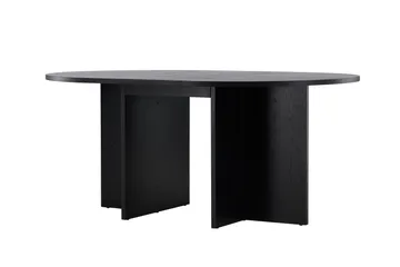 Strada Rektangulärt Matbord 120 cm med Trä- och Valnötsutseende - Svart - Möbler - Bord & matgrupper - Matbord & köksbord