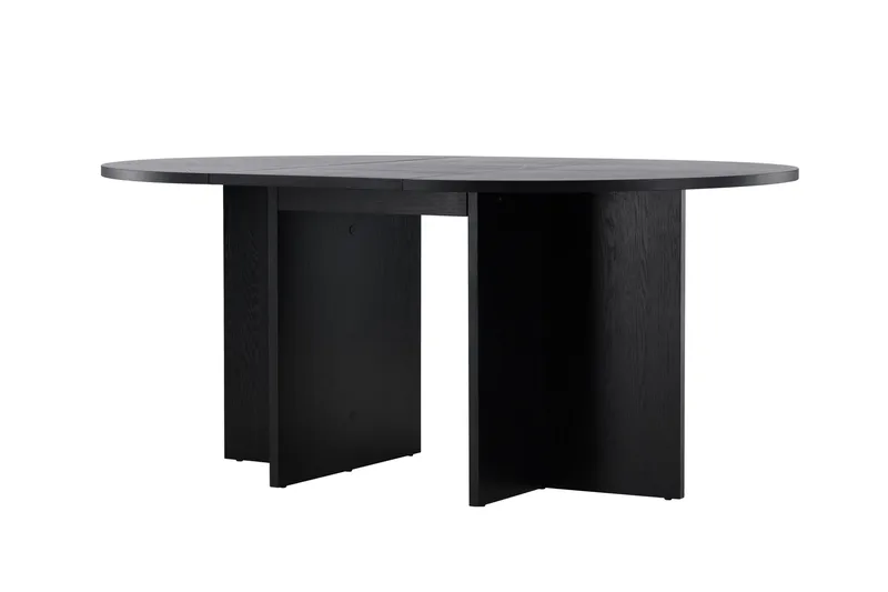 Strada Rektangulärt Matbord 120 cm med Trä- och Valnötsutseende - Svart - Möbler - Bord & matgrupper - Matbord & köksbord