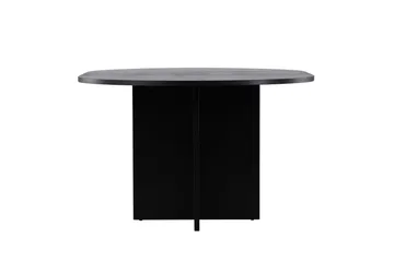 Strada Rektangulärt Matbord 120 cm med Trä- och Valnötsutseende - Svart - Möbler - Bord & matgrupper - Matbord & köksbord
