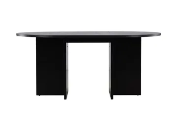 Strada Rektangulärt Matbord 120 cm med Trä- och Valnötsutseende - Svart - Möbler - Bord & matgrupper - Matbord & köksbord