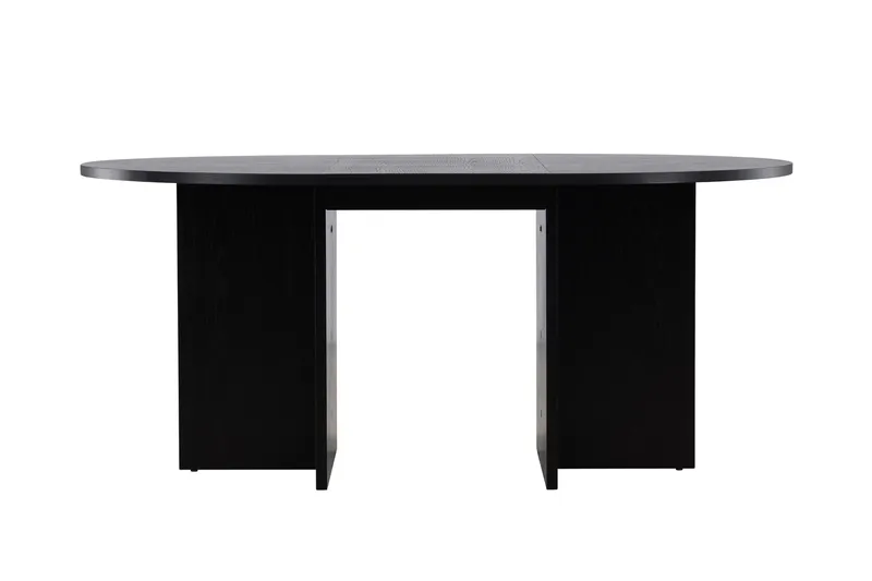 Strada Rektangulärt Matbord 120 cm med Trä- och Valnötsutseende - Svart - Möbler - Bord & matgrupper - Matbord & köksbord
