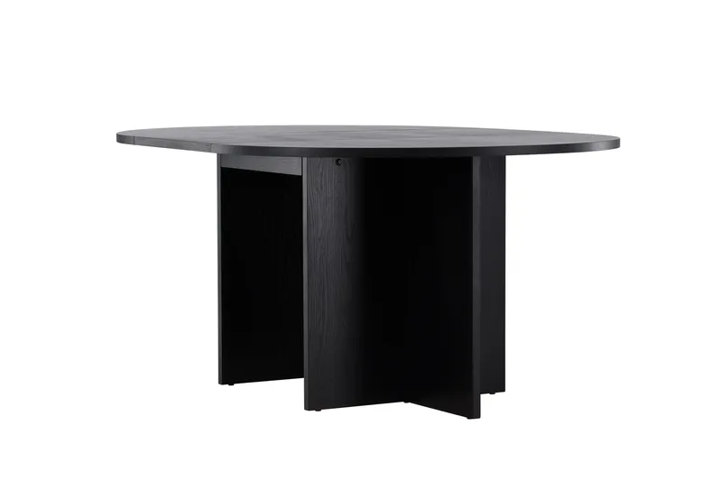 Strada Rektangulärt Matbord 120 cm med Trä- och Valnötsutseende - Svart - Möbler - Bord & matgrupper - Matbord & köksbord