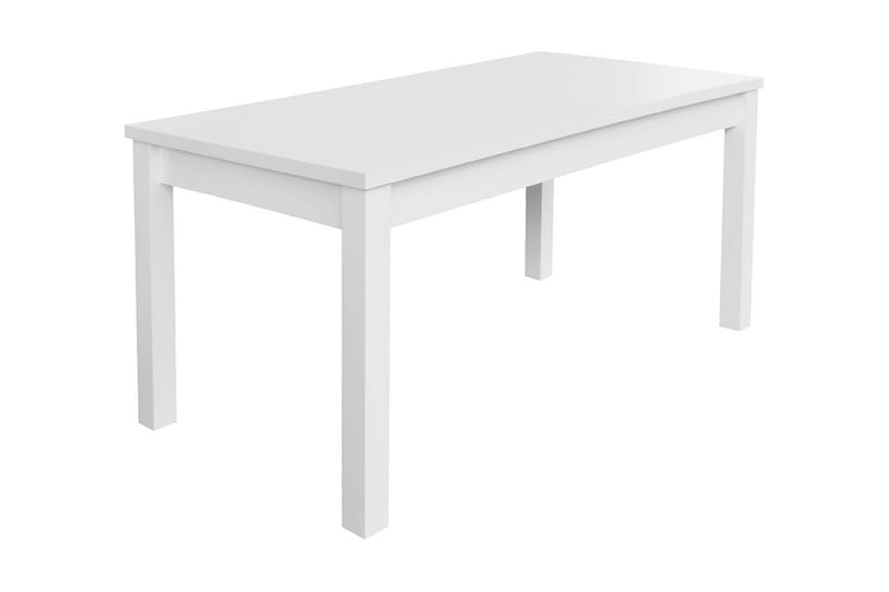 Tabell Förlängningsbart Matbord 160x80x78 cm - Vit - Matbord & köksbord