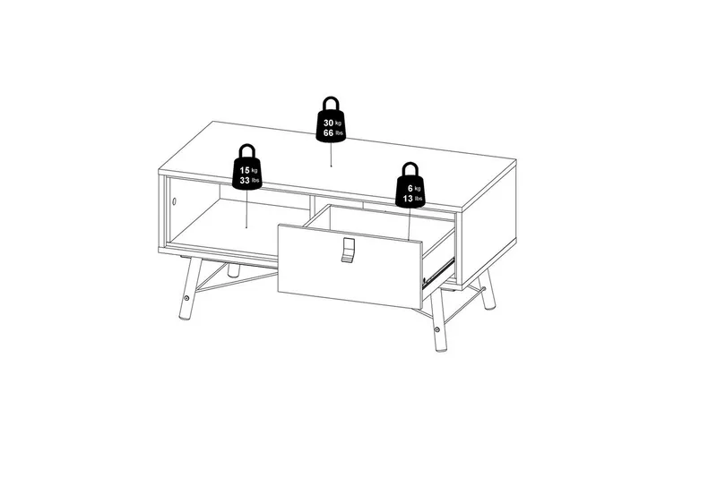 Tadami Soffbord 102 cm - Natur - Möbler - Bord & matgrupper - Soffbord