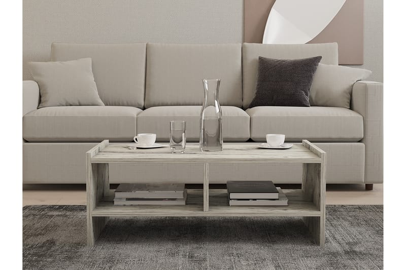 Taharoa Soffbord 90 cm - Vit marmor - Möbler - Bord & matgrupper - Soffbord