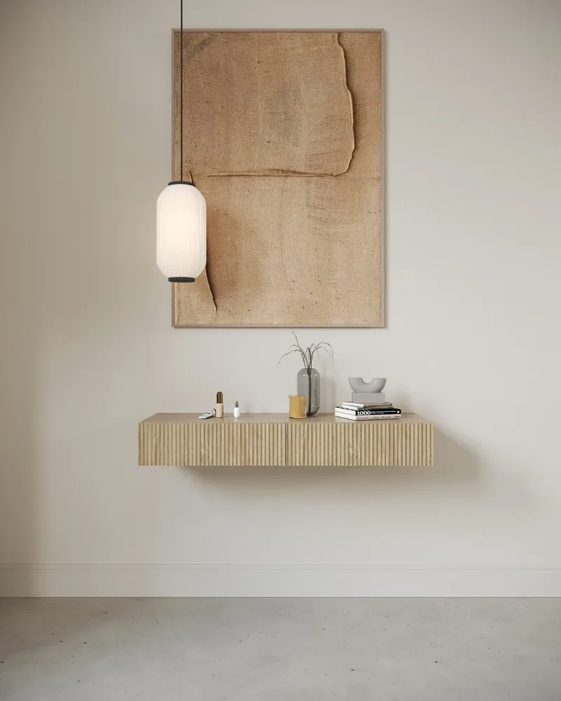 Takayo Sminkbord 110 cm - Ek - Möbler - Bord & matgrupper - Sminkbord & toalettbord