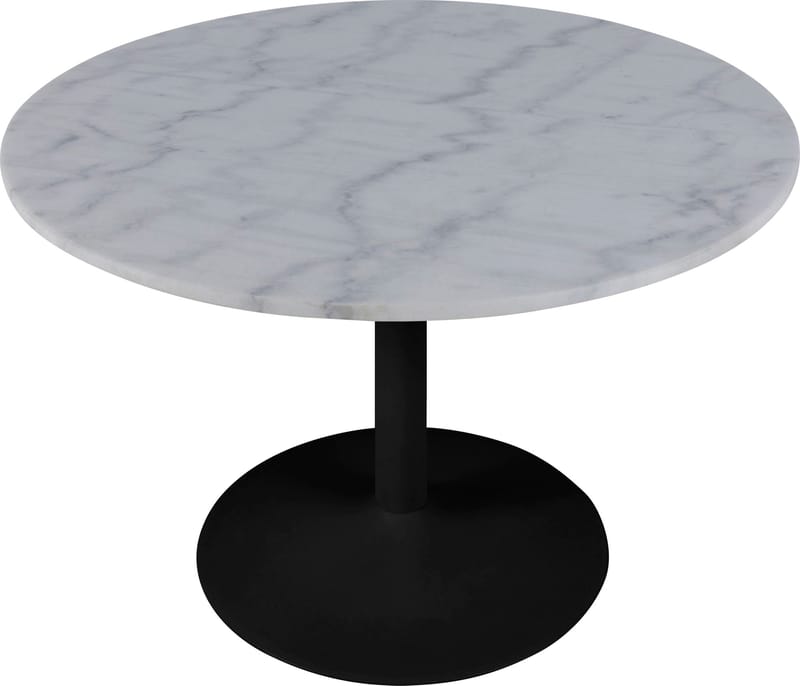 Tarifa matbord Ø110 cm - Vit marmor/svart - Vit marmor/svart - Möbler - Bord & matgrupper - Matbord & köksbord