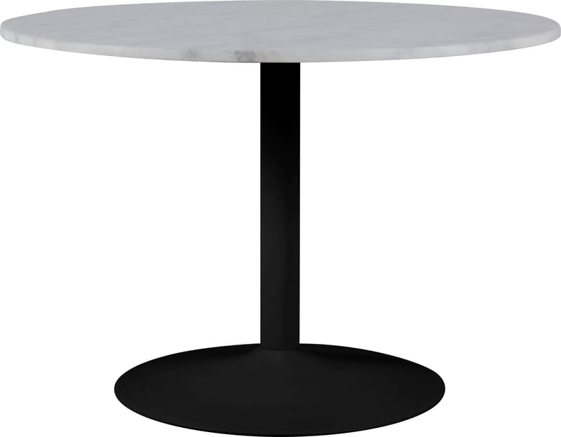 Tarifa matbord Ø110 cm - Vit marmor/svart - Vit marmor/svart - Möbler - Bord & matgrupper - Matbord & köksbord