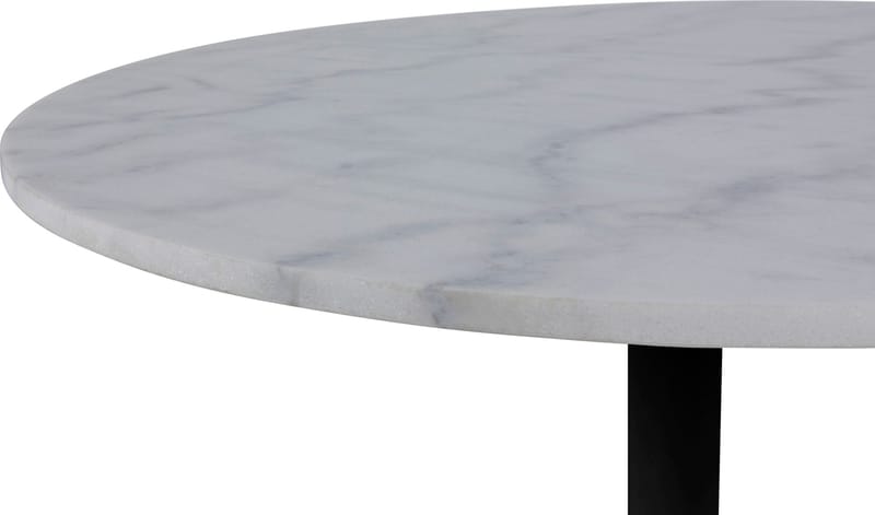 Tarifa matbord Ø110 cm - Vit marmor/svart - Vit marmor/svart - Möbler - Bord & matgrupper - Matbord & köksbord