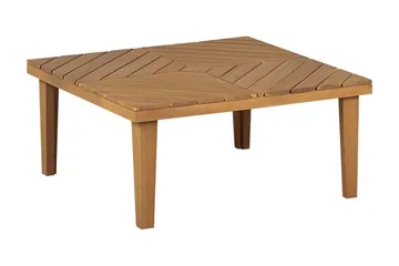 Taviano Soffbord 70x70 cm Kvadratisk - Ljusbrun - Utemöbler - Balkong - Balkongmöbler - Balkongbord