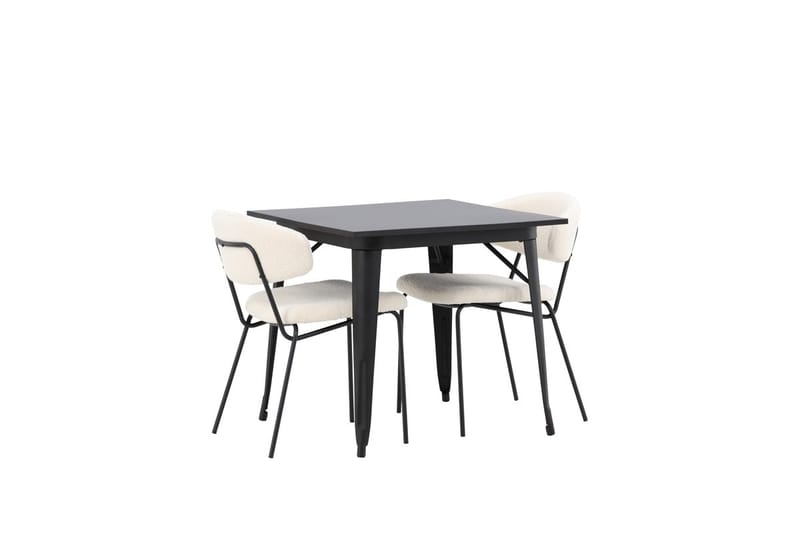 Tempe Matbord 80 cm med 2 Chico Matstol - Möbler - Bord & matgrupper - Matgrupper