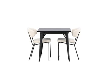 Tempe Matbord 80 cm med 2 Chico Matstol - Möbler - Bord & matgrupper - Matgrupper