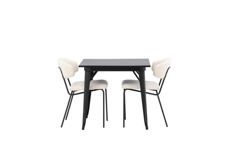 Tempe Matbord 80 cm med 2 Chico Matstol - Möbler - Bord & matgrupper - Matgrupper