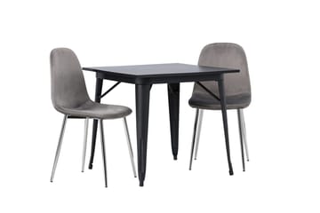 Tempe Matbord 80 cm med 2 Eva Matstol - Möbler - Bord & matgrupper - Matgrupper