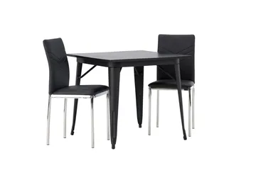 Tempe Matbord 80 cm med 2 Lily Matstol - Möbler - Bord & matgrupper - Matgrupper