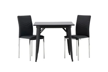 Tempe Matbord 80 cm med 2 Lily Matstol - Möbler - Bord & matgrupper - Matgrupper