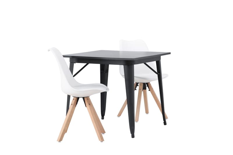 Tempe Matbord 80 cm med 2 Zeno Matstol - Möbler - Bord & matgrupper - Matgrupper