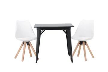 Tempe Matbord 80 cm med 2 Zeno Matstol - Möbler - Bord & matgrupper - Matgrupper