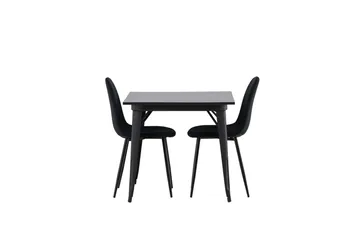 Tempe Matbord 80 cm med 2 Polar Köksstol - Möbler - Bord & matgrupper - Matgrupper