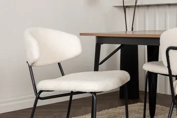 Tempe Matgrupp 140 cm Rektangulär med 4 Chico Stolar - Valnöt - Möbler - Bord & matgrupper - Matgrupper