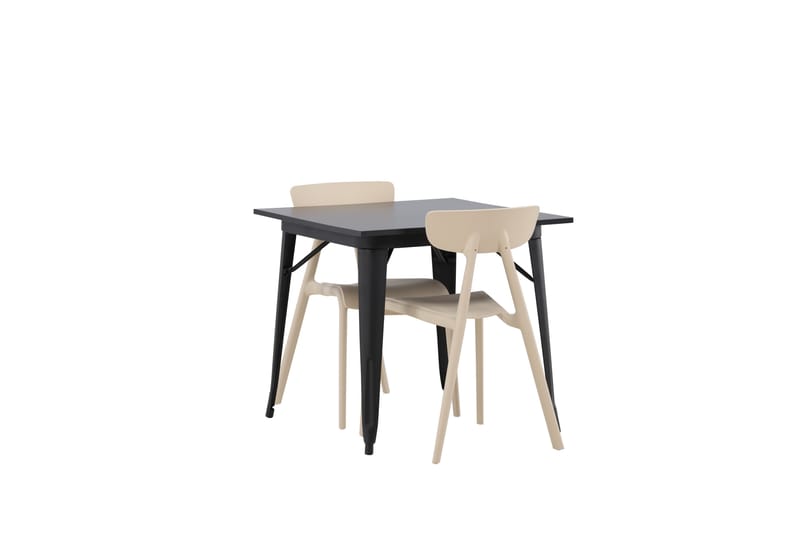 Tempe Matgrupp 80 cm Rektangulär med 2 Ursholmen stolar - Beige - Möbler - Bord & matgrupper - Matgrupper