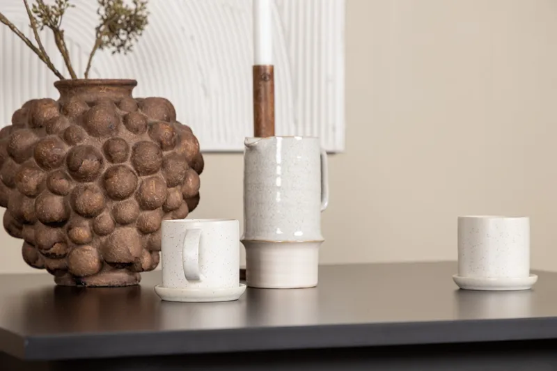 Tempe Matgrupp 80 cm Rektangulär med 2 Velvet stolar - Beige - Möbler - Bord & matgrupper - Matgrupper