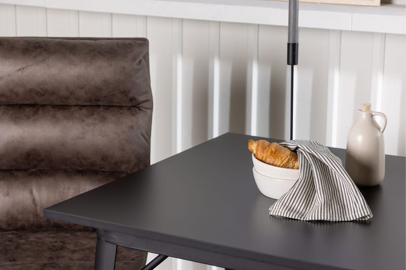 Tempe Matgrupp 80 cm Rektangulär med 2 Zizo stolar - Svart - Möbler - Bord & matgrupper - Matgrupper