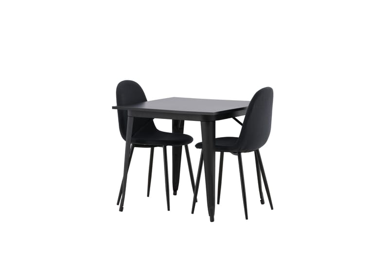 Tempe Matgrupp 80 cm Rektangulär med 2 Polar stolar - Svart - Möbler - Bord & matgrupper - Matgrupper