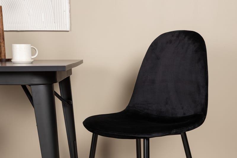 Tempe Matgrupp 80 cm Rektangulär med 2 Polar stolar - Svart - Möbler - Bord & matgrupper - Matgrupper