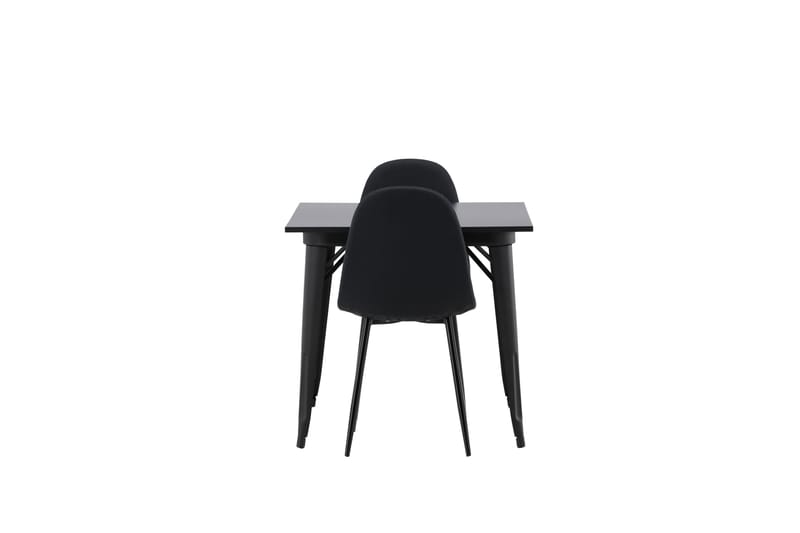 Tempe Matgrupp 80 cm Rektangulär med 2 Polar stolar - Svart - Möbler - Bord & matgrupper - Matgrupper