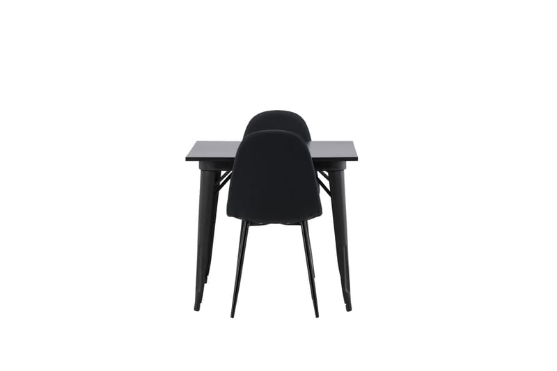 Tempe Matgrupp 80 cm Rektangulär med 2 Polar stolar - Svart - Möbler - Bord & matgrupper - Matgrupper