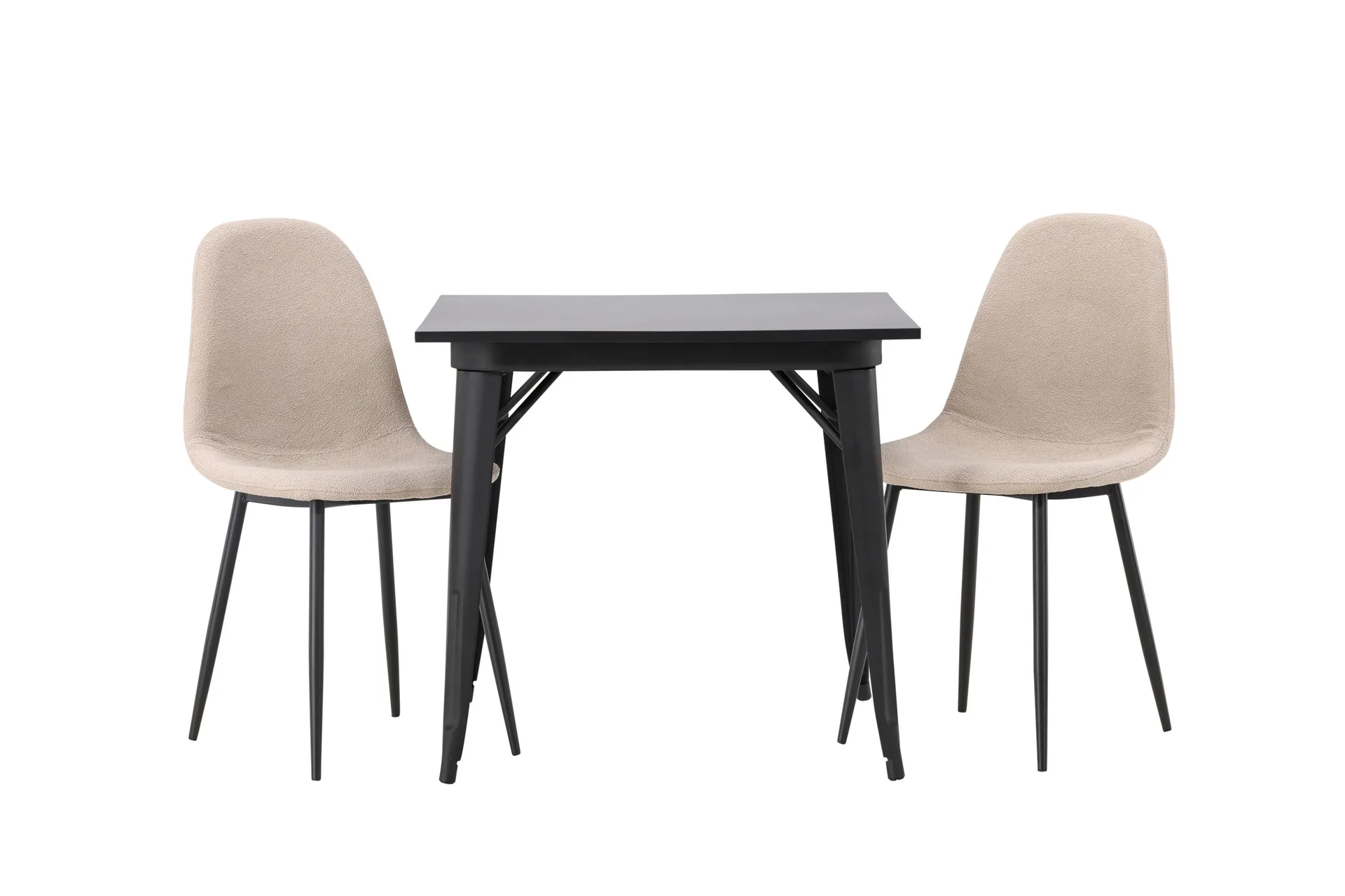 Venture Home Tempe Matgrupp 80 cm Rektangulär med 2 Polar stolar Beige ...