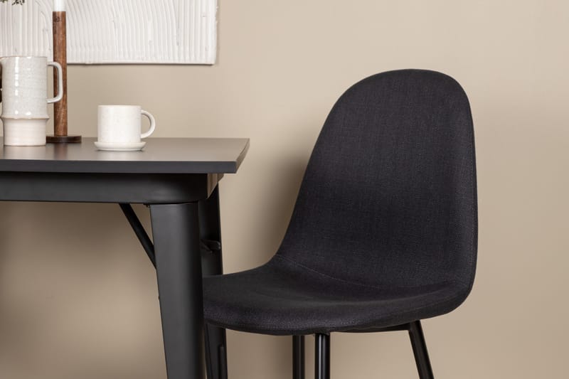 Tempe Matgrupp 80 cm Rektangulär med 2 Polar stolar - Svart - Möbler - Bord & matgrupper - Matgrupper