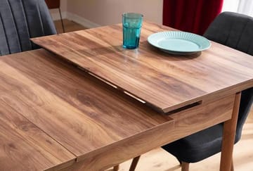 Teral Matgrupp Förlängningsbar 130-170 cm med 6 Stolar - Antracit - Möbler - Bord & matgrupper - Matgrupper